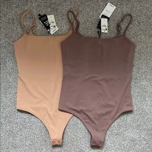 Neutral and Mauve Bodysuit Set